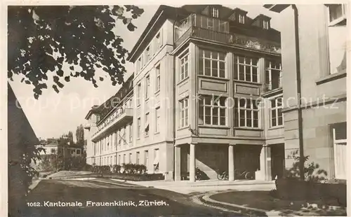 AK / Ansichtskarte Zuerich_ZH Kantonale Frauenklinik Aussenansicht Zuerich_ZH