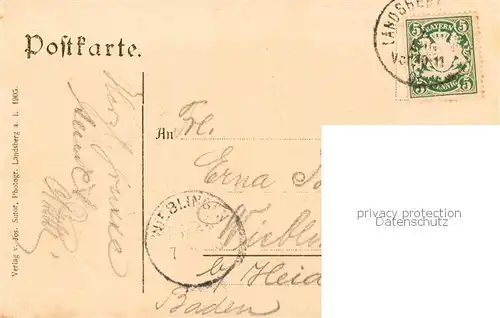 AK / Ansichtskarte Landsberg_Lech Teilansicht Landsberg_Lech