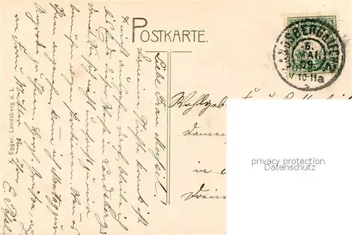 AK / Ansichtskarte Landsberg_Lech Teilansicht m. Bruecke Landsberg_Lech