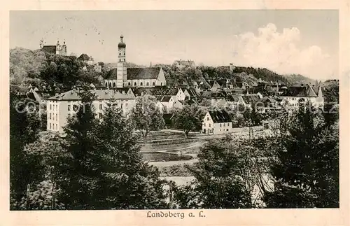 AK / Ansichtskarte Landsberg_Lech Totalansicht Landsberg_Lech