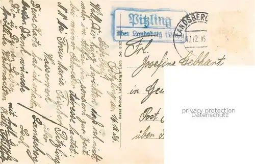 AK / Ansichtskarte Landsberg_Lech Totalansicht Landsberg_Lech