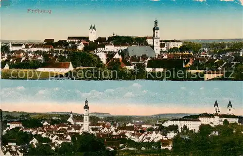 AK / Ansichtskarte Freising_Oberbayern Gesamtansichten Feldpost Freising Oberbayern