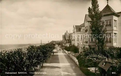 AK / Ansichtskarte Bansin_Ostseebad Strandpromenade Bansin_Ostseebad