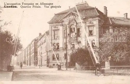 AK / Ansichtskarte Landau__Pfalz Quartier Petain 