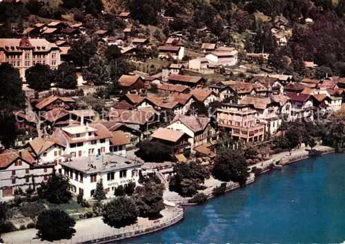 AK / Ansichtskarte Brienz_Brienzersee_BE Fliegeraufnahme Hotel Sternen 