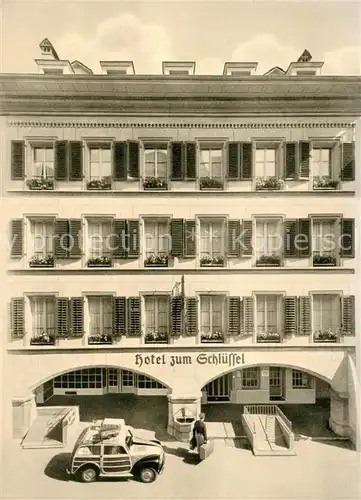 AK / Ansichtskarte Bern_BE Hotel Restaurant zum Schluessel Aussenansicht Bern_BE