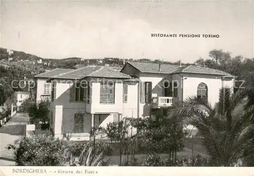 AK / Ansichtskarte Bordighera_IT Ristorante Pensione Torino 