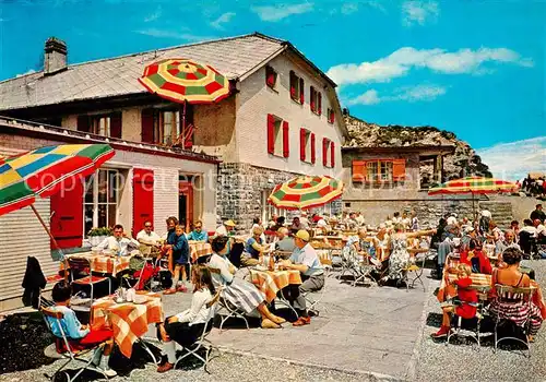 AK / Ansichtskarte Niesen Kulm_2362m_BE Berghaus Hotel Restaurant Sonnenterrasse 