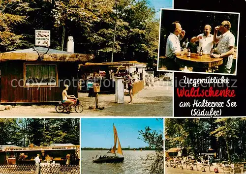 AK / Ansichtskarte Haltern_See Gaststaette Waldschenke am See Teilansichten Haltern See