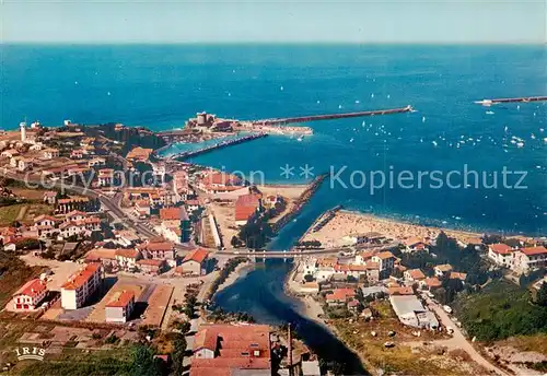 AK / Ansichtskarte Ciboure_64_Pyrenees Atlantiques Fliegeraufnahme ciboure et le Socoa 