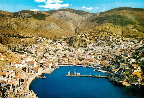 AK / Ansichtskarte Hydra_Ydra_Hidra_Idra_Greece Fliegeraufnahme Panorama 