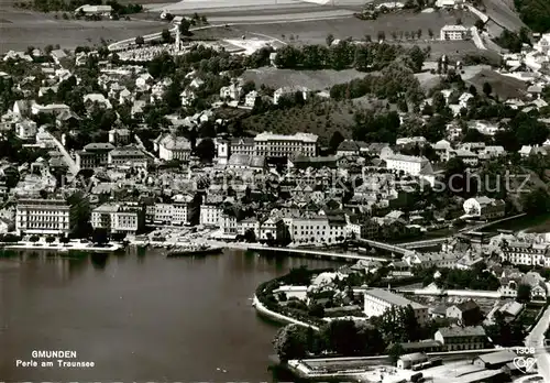 AK / Ansichtskarte Gmunden_Traunsee Fliegeraufnahme 
