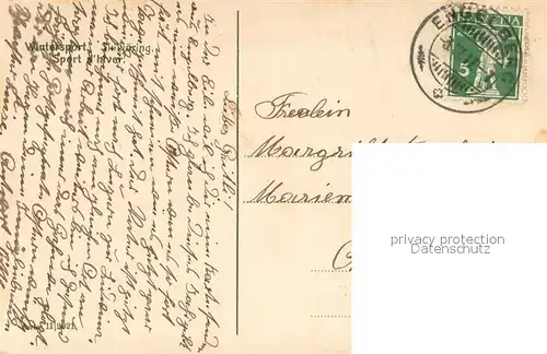 AK / Ansichtskarte Skifahren Skifahren Pferd 