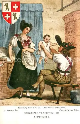 AK / Ansichtskarte Trachten_Schweiz Appenzell 