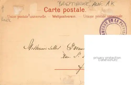 AK / Ansichtskarte Briefmarke_auf_Ak Schweiz Geneve  Briefmarke_auf_Ak