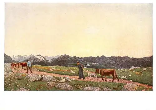 AK / Ansichtskarte Segantini_Giovanni Nr.1594 Sein La Natura 