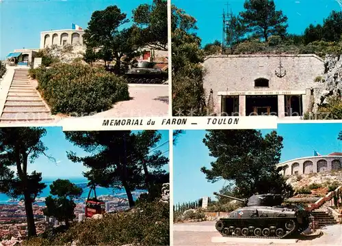 AK / Ansichtskarte Toulon_Var Memorial du Faron Gedenkstaette Panzer Bergbahn Toulon_Var