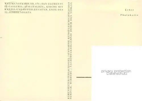 AK / Ansichtskarte Casauria_Tocco_da_Casauria_Pescara_IT Kirche mit Kanzel und Osterleuchte 