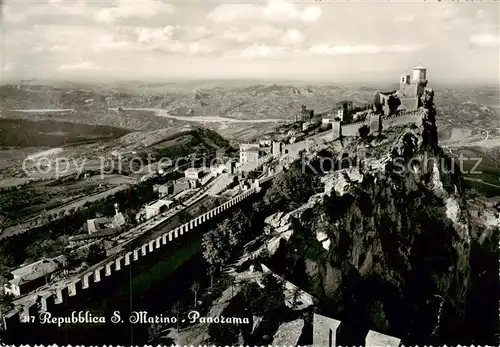 AK / Ansichtskarte San_Marino_Repubblica Fliegeraufnahme San_Marino_Repubblica