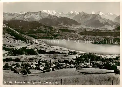 AK / Ansichtskarte Schwanden_Sigriswil Panorama 