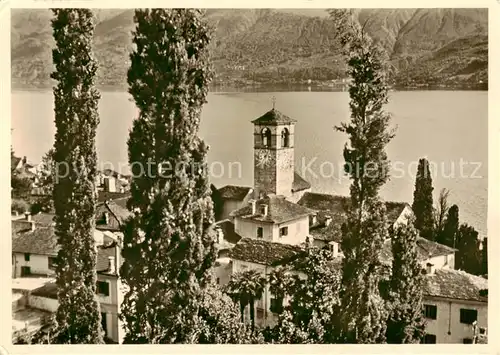 AK / Ansichtskarte Brissago_Lago_Maggiore_TI Cattedrale Panorama 
