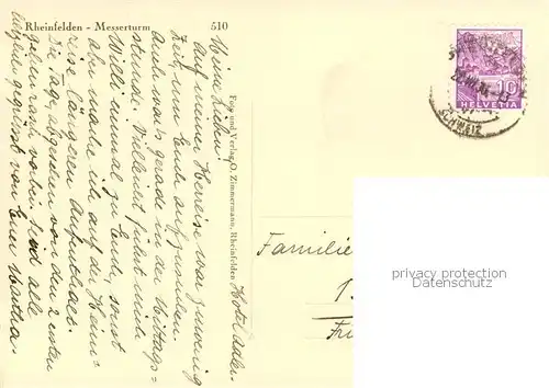 AK / Ansichtskarte Rheinfelden_AG Messerturm Rheinfelden AG