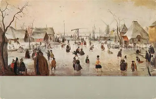AK / Ansichtskarte Amsterdam__NL Hendrik Averkamps Eisbelustigung 