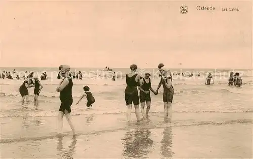 AK / Ansichtskarte Ostende_Oostende Les bains 