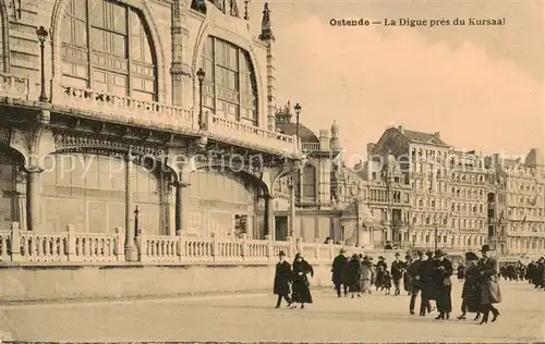 AK / Ansichtskarte Ostende_Oostende La Digue pres du Kursaal 