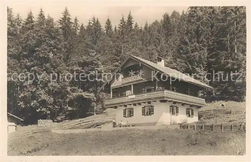 AK / Ansichtskarte Ilsank Haus Watzmannblick Aussenansicht Ilsank