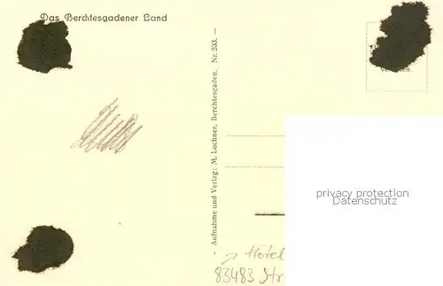 AK / Ansichtskarte Berchtesgaden Haus Aussenansicht m. Watzmann Berchtesgaden