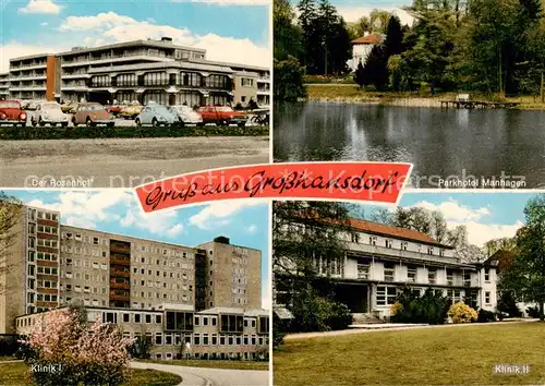 AK / Ansichtskarte Grosshansdorf Parkhotel Manhagen   Klinik2   Der Rosenhof Grosshansdorf