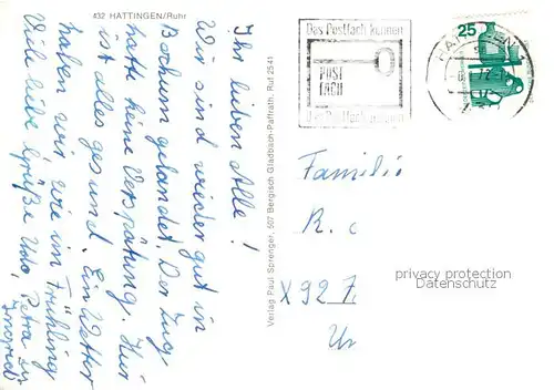 AK / Ansichtskarte Hattingen__Ruhr Kirchplatz m. Fachwerkhaeusern 