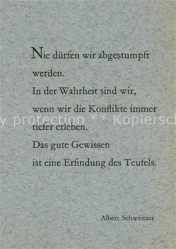 AK / Ansichtskarte Schweitzer_Albert Zitat 