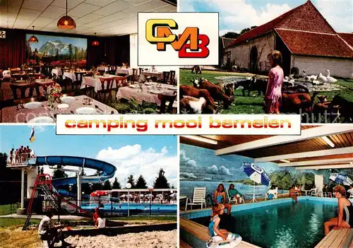 AK / Ansichtskarte Bemelen_NL Camping Mooi Bemelen Restaurant Hallenbad Wasserrutschbahn 