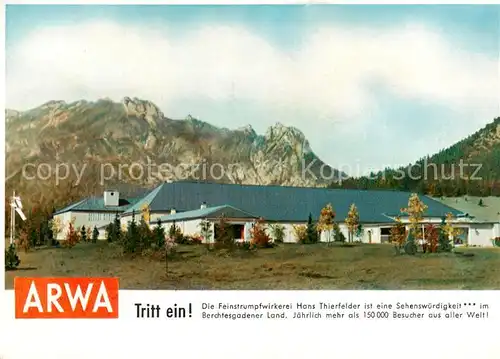 AK / Ansichtskarte Berchtesgaden Arwa Feinstrumpffabrik Berchtesgaden