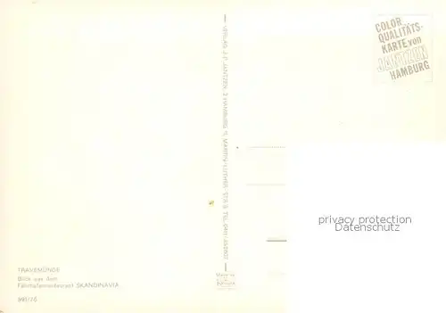 AK / Ansichtskarte Travemuende_Ostseebad Blick aus dem Faehrhafenrestaurant Skandinavia Travemuende_Ostseebad