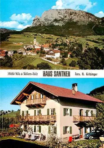 AK / Ansichtskarte Voels_Schlern_Suedtirol_IT Panorama Gaestehaus Pension Haus Santner 