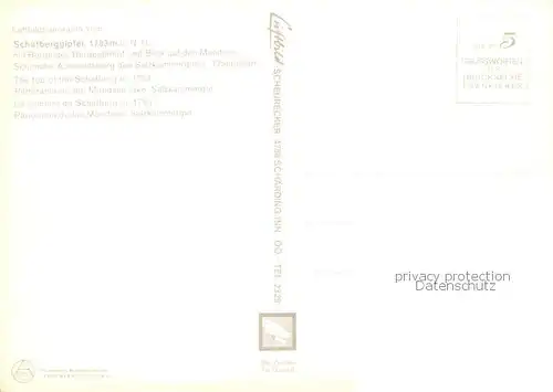 AK / Ansichtskarte Schafberg_1783m_Salzkammergut_AT Schafbergspitze mit Mondsee Berghotel 