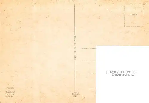 AK / Ansichtskarte Aarhus Raadhuset Rathaus Aarhus