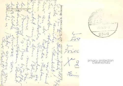 AK / Ansichtskarte Hohwacht_Ostseebad Hafen Lippe Hohwacht_Ostseebad