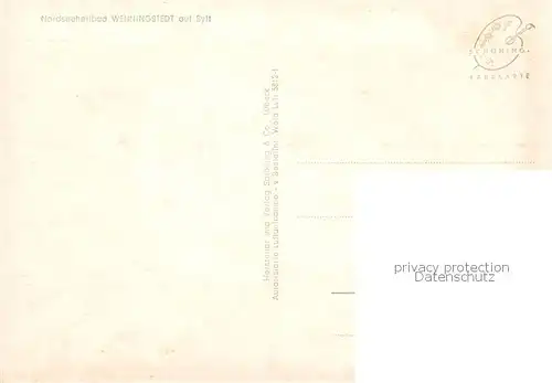 AK / Ansichtskarte Wenningstedt_Sylt Nordseeheilbad Wenningstedt_Sylt