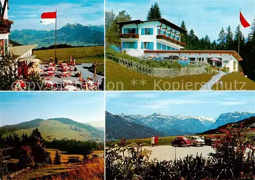 AK / Ansichtskarte Dornbirn_Vorarlberg Berghotel Fetz am Boedele Fernsicht Alpenpanorama Dornbirn Vorarlberg