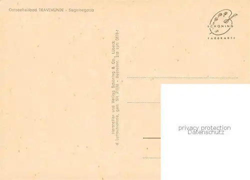 AK / Ansichtskarte Travemuende_Ostseebad Segelregatta Travemuende_Ostseebad