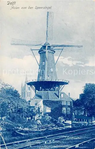 AK / Ansichtskarte Delft_NL Molen aan den Spoorsingel 
