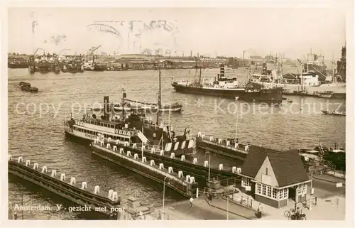 AK / Ansichtskarte Amsterdam__NL Gezicht met port 