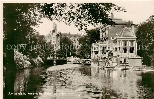 AK / Ansichtskarte Amsterdam__NL American Hotel en Lido 