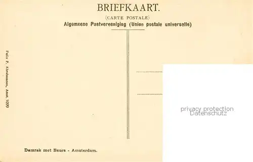 AK / Ansichtskarte Amsterdam__NL Damrak met Beurs 