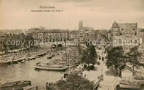 AK / Ansichtskarte Rotterdam Spaansche Kade en Plan C Rotterdam