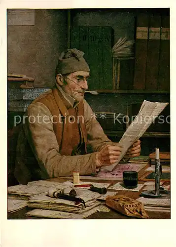 AK / Ansichtskarte Anker_Albert Der Gemeindeschreiber 